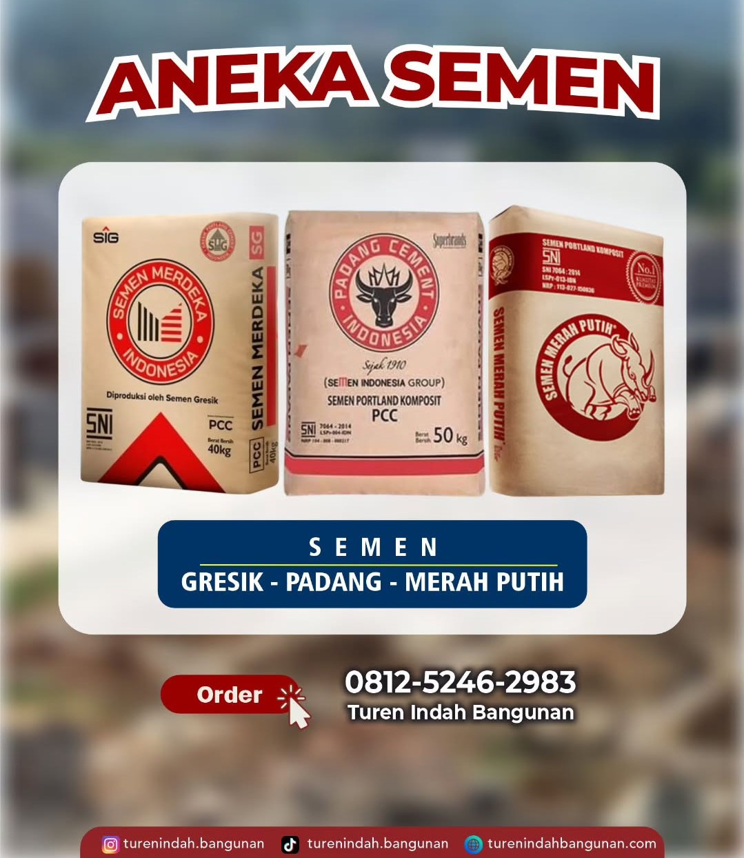 Toko Semen Murah : Beli Semen Langsung dari Toko Bangunan Terpercaya, Banyak Diskon tiap Bulan