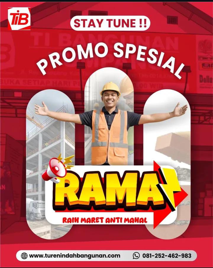 Promo Bahan Bangunan Bulan Maret!! Pasti Hemat Pasti Nikmat