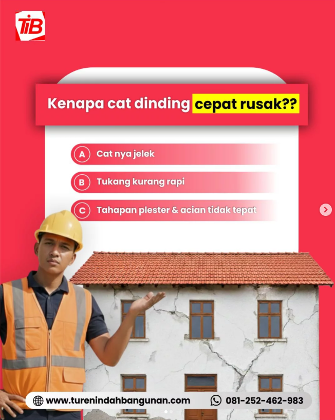 Kenali 7 Penyebab Kenapa Cat Dinding Cepat Rusak Yang Bikin Dinding Kusam