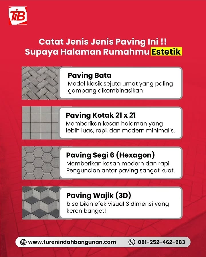 4 Rekomendasi Paving untuk Halaman Rumah, Bikin Tampilan Auto Estetik